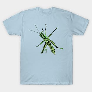 Green Grasshopper Climbing T-Shirt